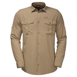 Рубашка мужская ATACAMA ROLL-UP SHIRT 1402431 JACK WOLFSKIN (Германия) ― Активная Зона